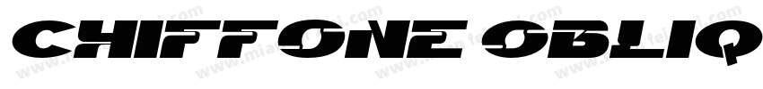 Chiffone Oblique字体转换